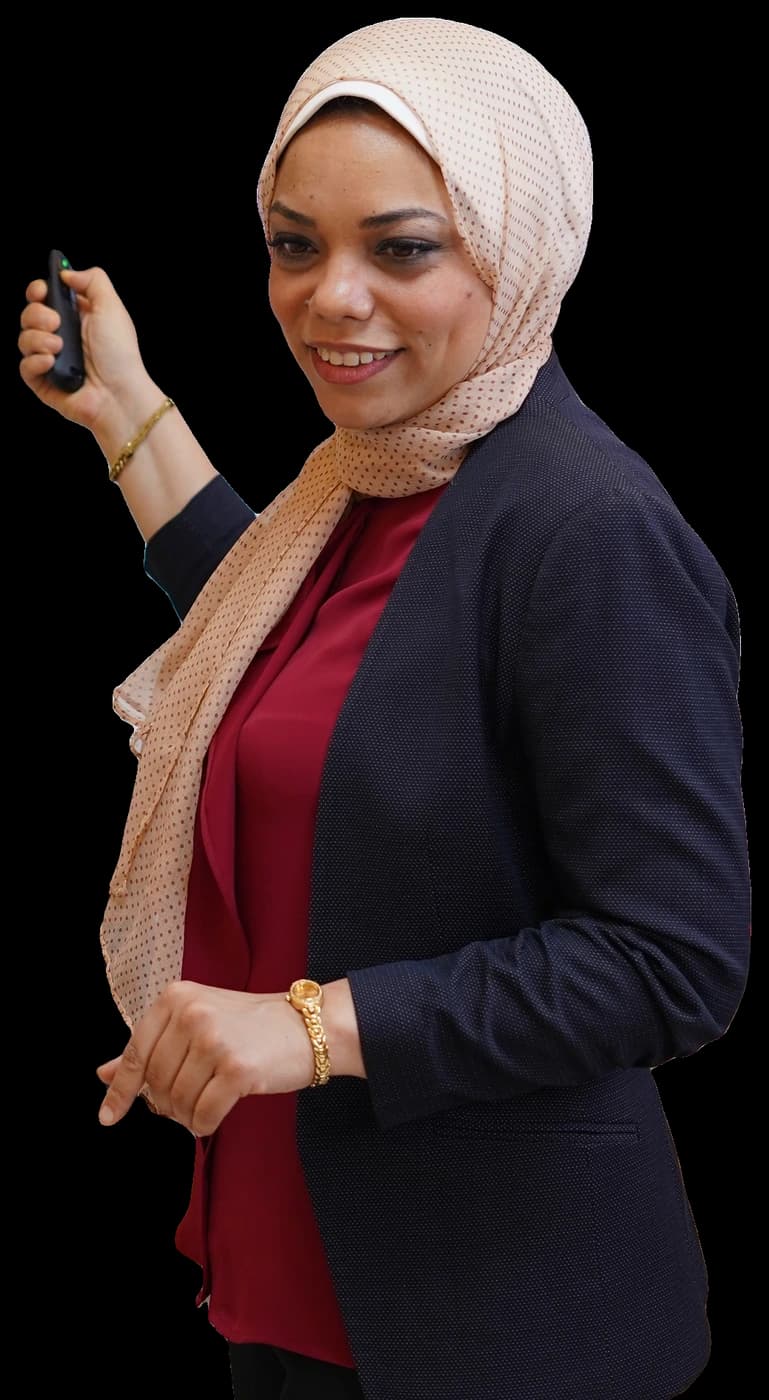 Dr. Dina Draz teaching endodontics