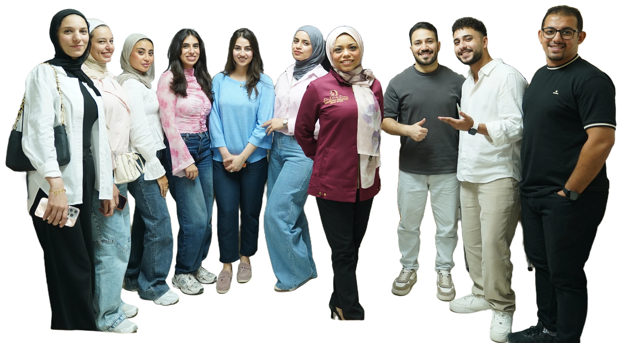 Dr. Dina Draz with the clinical education team